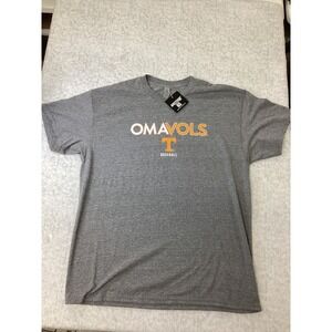 BreakingT Tennessee Volunteers Omavols Baseball T-Shirt Gray Mens XL NWT